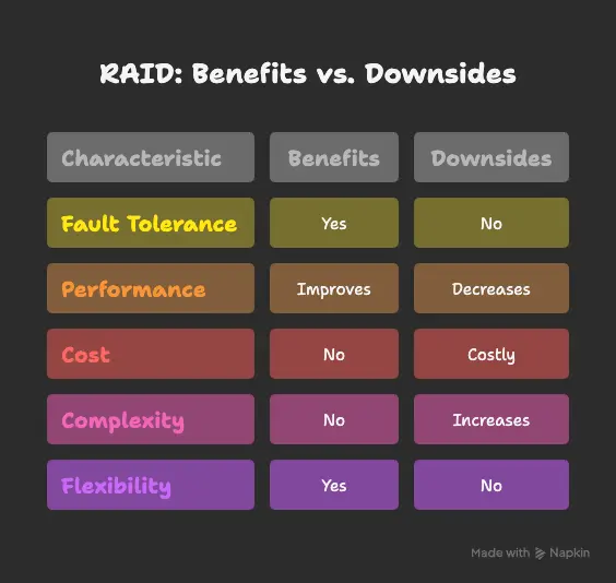 Benefits of RAID - visual selection